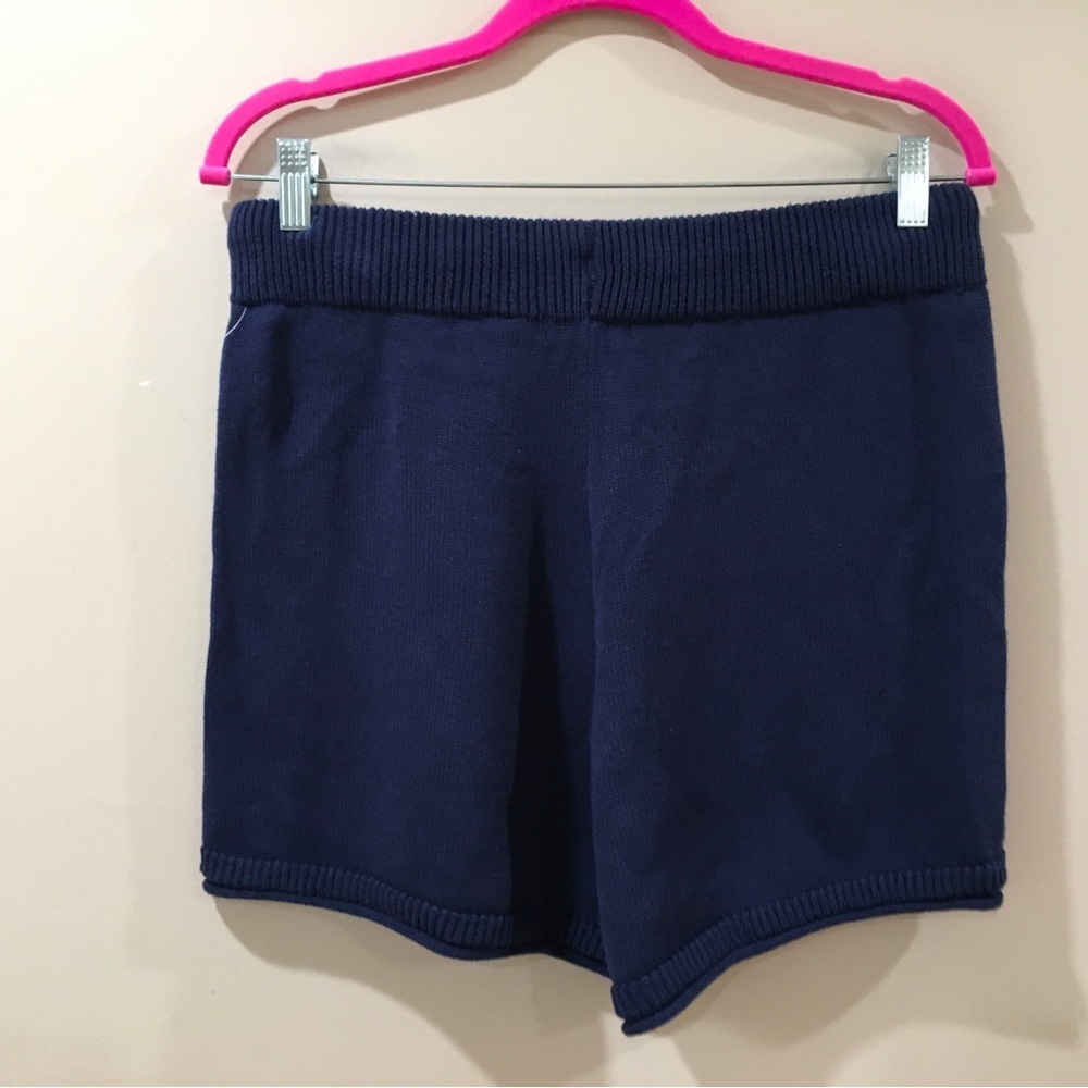 Life Is Good "Have A Nice Daisy" Navy Striped Knit Top & Shorts Lounge Set Large - Picture 9 of 10